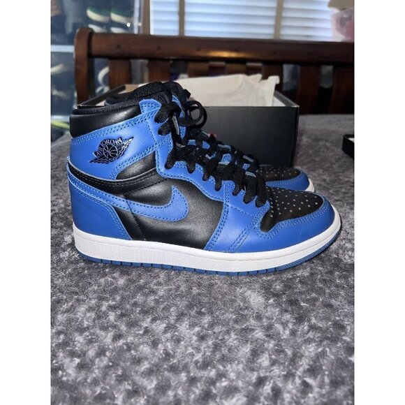 Nike AIR JORDAN 1 Retro High OG Basketball Shoes Dark Marina Blue Size 4.5 main image 6
